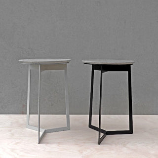 Luiside modern side tables, gray and black