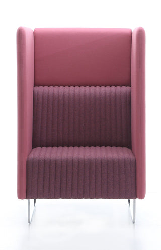 MONAHIGH_8 high-backed, purple upholstered chair