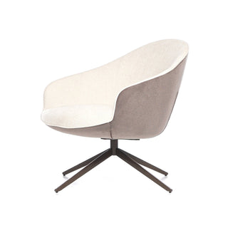 Marina Armchair Side View - 4-Star Rotating Base, Two-Tone