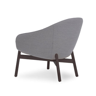 Marina armchair, timber base, rear view