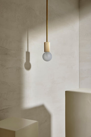 modern brass & glass light