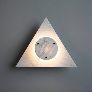Marz Designs Bermuda Wall Light - White Carrara Triangle Wall Sconce