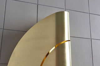 Marz Designs Furl Circle Wall Light in Raw Brass Detail