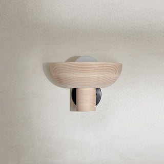 Marz Designs Selene Uplight Ash Wall Sconce - Front View