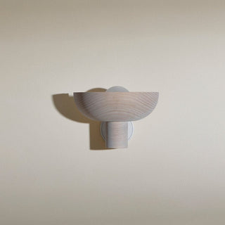Marz Designs Selene Uplight, Bleached Ash, wall light, off
