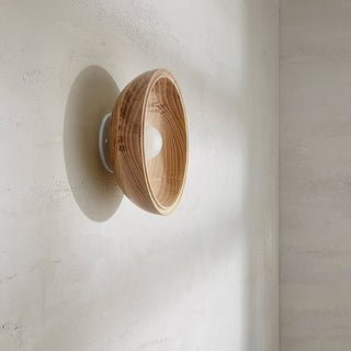 Marz Designs Selene Surface Sconce - Ash Wood, side view