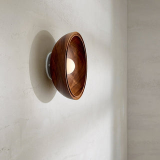 Marz Designs Selene Walnut Sconce (Side On)