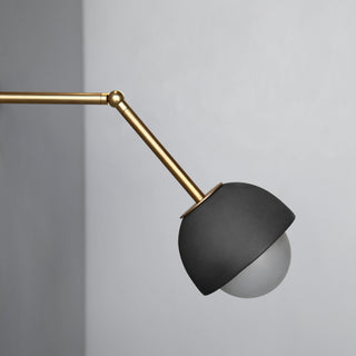 Marz Designs Terra 0 brass and slate articulating wall lamp