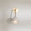 Marz Designs Terra 0 brass wall sconce in vanilla bean finish