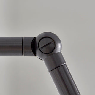 Marz Designs Terra0 articulating lamp detail in brushed black.