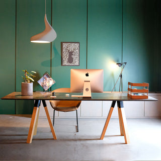 Modern home office with iMac