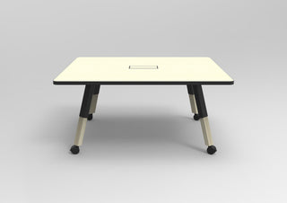 Nookie Table D-2 with cream top and black trim