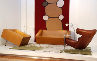 OBELISK Upholstered Sofa and modern furniture display