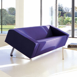Purple Obelisk sofa in modern interior