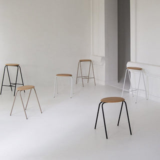 Odic4 stools in a minimalist white room