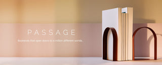 Books with bookends, opening doors to other worlds.