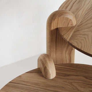Pop-3 wooden chair detail