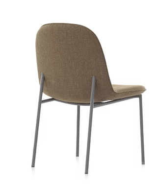 Modern upholstered chair with metal legs