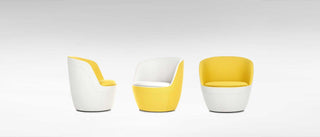 Shelly Trio modern yellow and white chairs