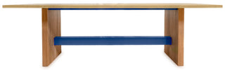 Silny Dining Table D3 - Coeval with blue accent