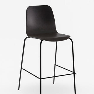 Tiller Slim Four Leg Bar Chair - Black