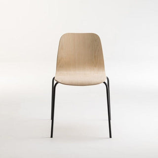 Tiller Slim Four Leg Chair - Wooden Seat