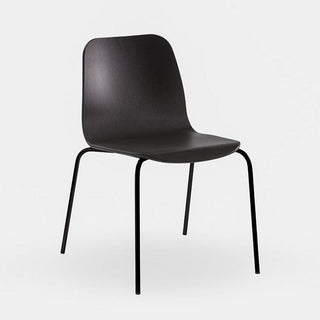 Black Tiller Slim Four Leg Chair