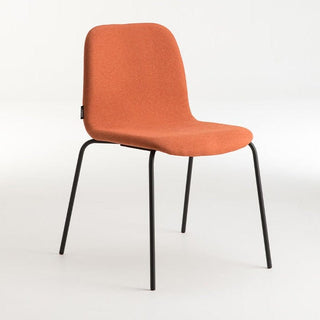 Tiller Slim Four Leg Chair in Orange