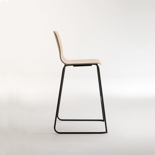 Tiller Slim Sled Bar Chair - Side View