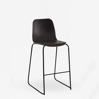 Tiller Slim Sled Bar Chair in Black