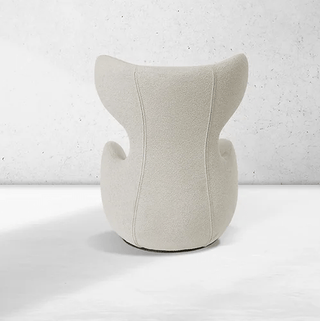 Toapzback cream-colored modern chair back view