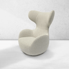 Toapzfront modern beige armchair