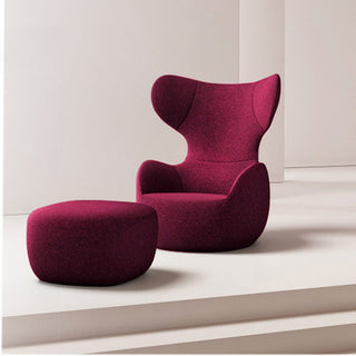 Vivamagenta Topaz armchair and ottoman