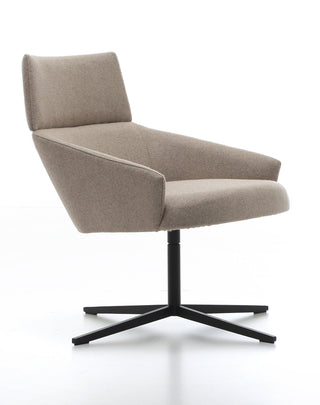 Beige modern swivel chair