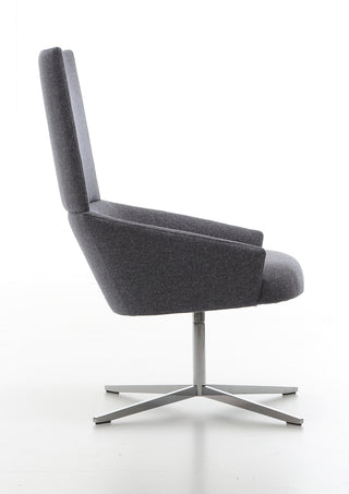 Modern gray swivel chair
