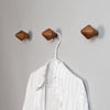 Wooden wall hooks with shirt