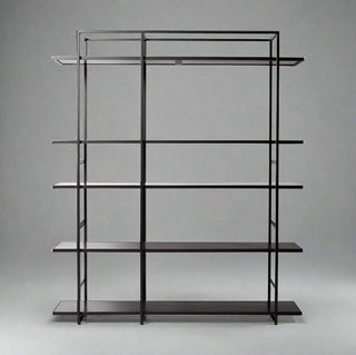 Yoko Shelf - Modern black metal bookshelf