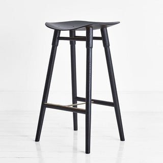 Black dowel stool