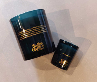 Ocean Isle candles in showroom